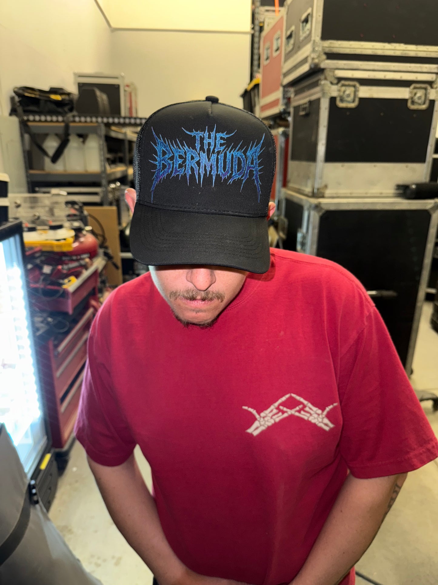 Blue Hardcore Trucker Hat