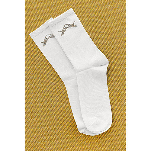 OG Hands White Crew Socks
